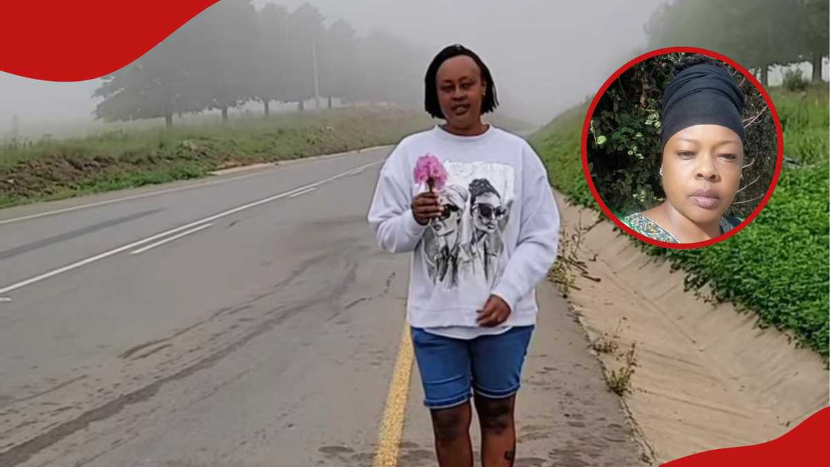 Mburu Places Flowers at Sister’s Final Resting Place